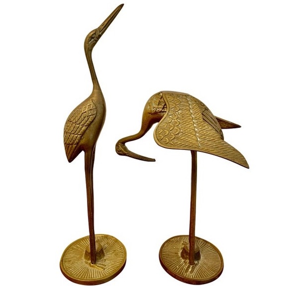 Vintage Other - Mid Century Modern Brass Cranes